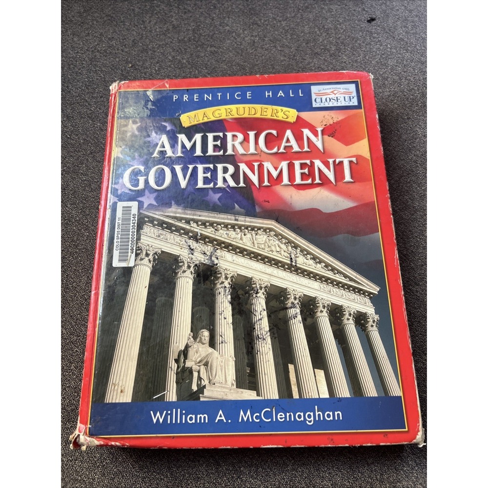 Prentice Hall Magruder's American Government Textbook High School Red 2006 Ed